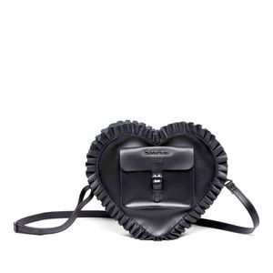 Dr martens Heart shaped purse/backpack with ruffles